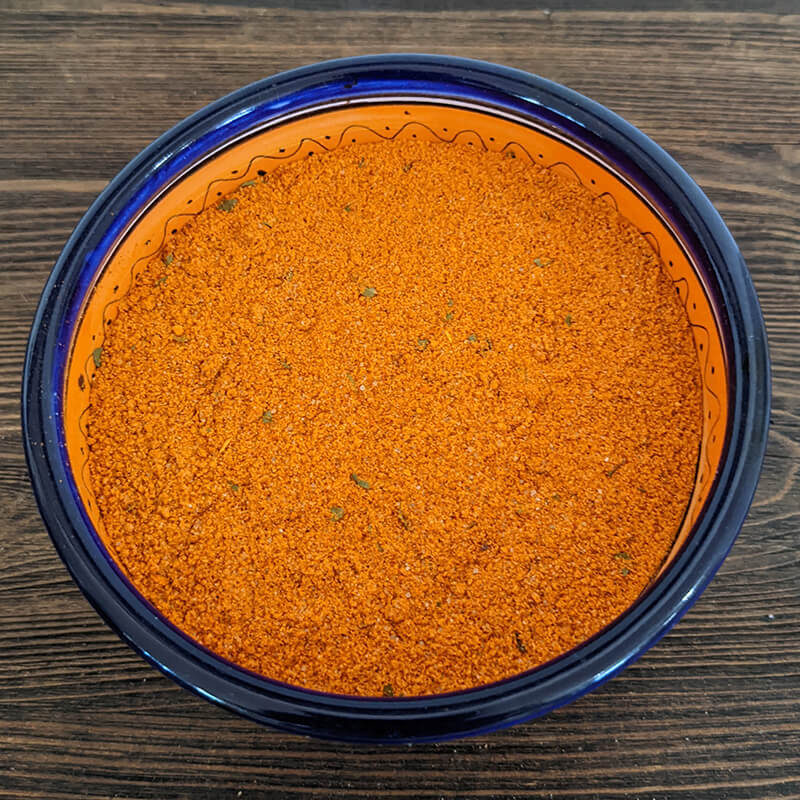 bowl of buttery chipotle elote seasoning product